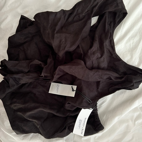 NWT Whimsy + Row Black Allison Linen Shorts Size M - Picture 2 of 4